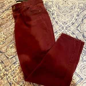 Knox Rose Burgundy Skinny jeans